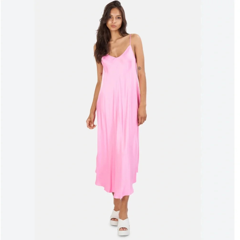 L'agence Lorraine Trapeze Dress Rose Bloom Nwt Small